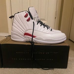 Jordan retro 12 red white & black